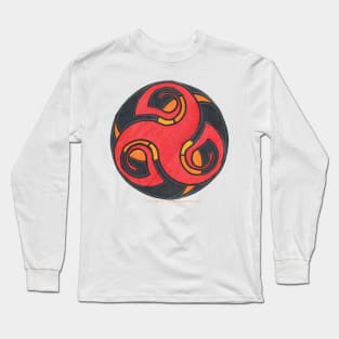 Burning Spade Triskell Long Sleeve T-Shirt